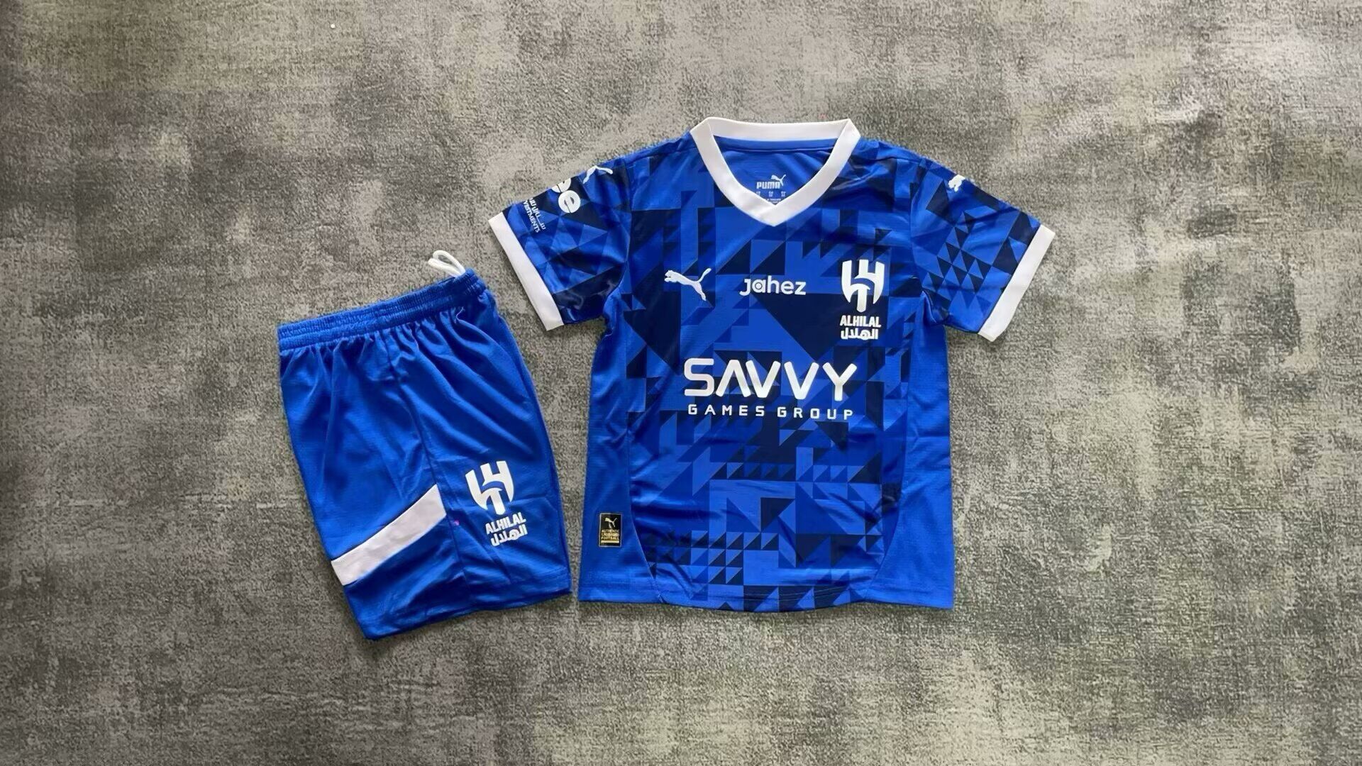 Kids-Al-Hilal 24/25 Home Soccer Jersey